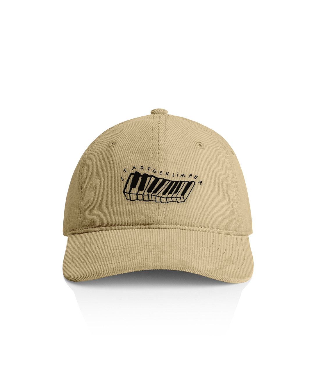 Cap "Klaviatur" beige - schwarz