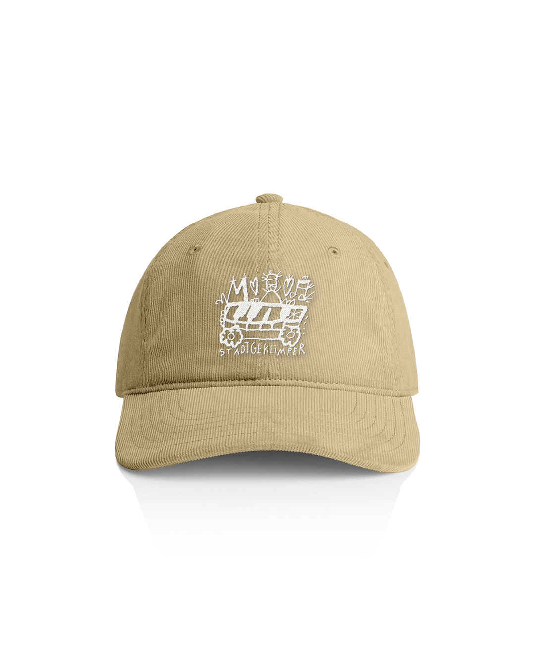 Cap "Klavierwagen" beige - weiß