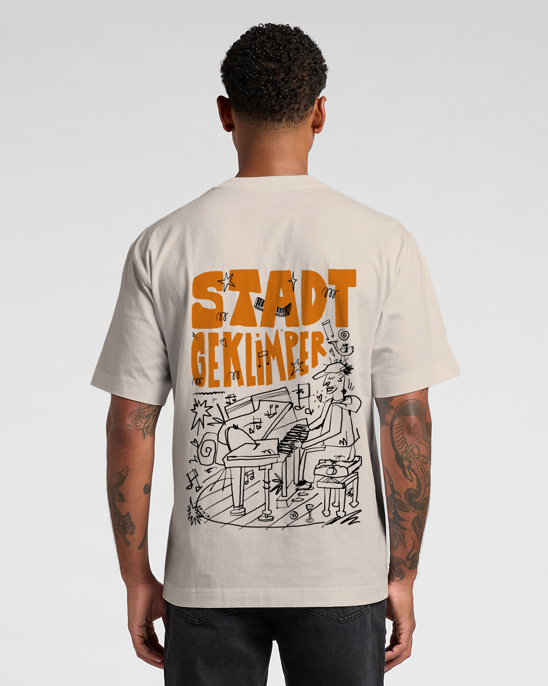 Stadtgeklimper Tee creme - orange