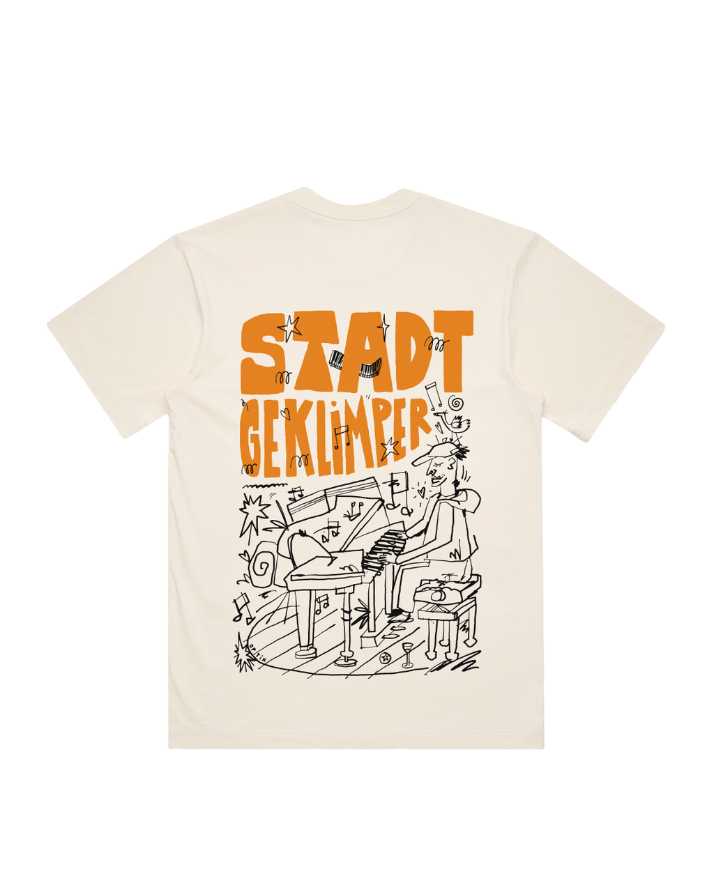 Stadtgeklimper Tee creme - orange