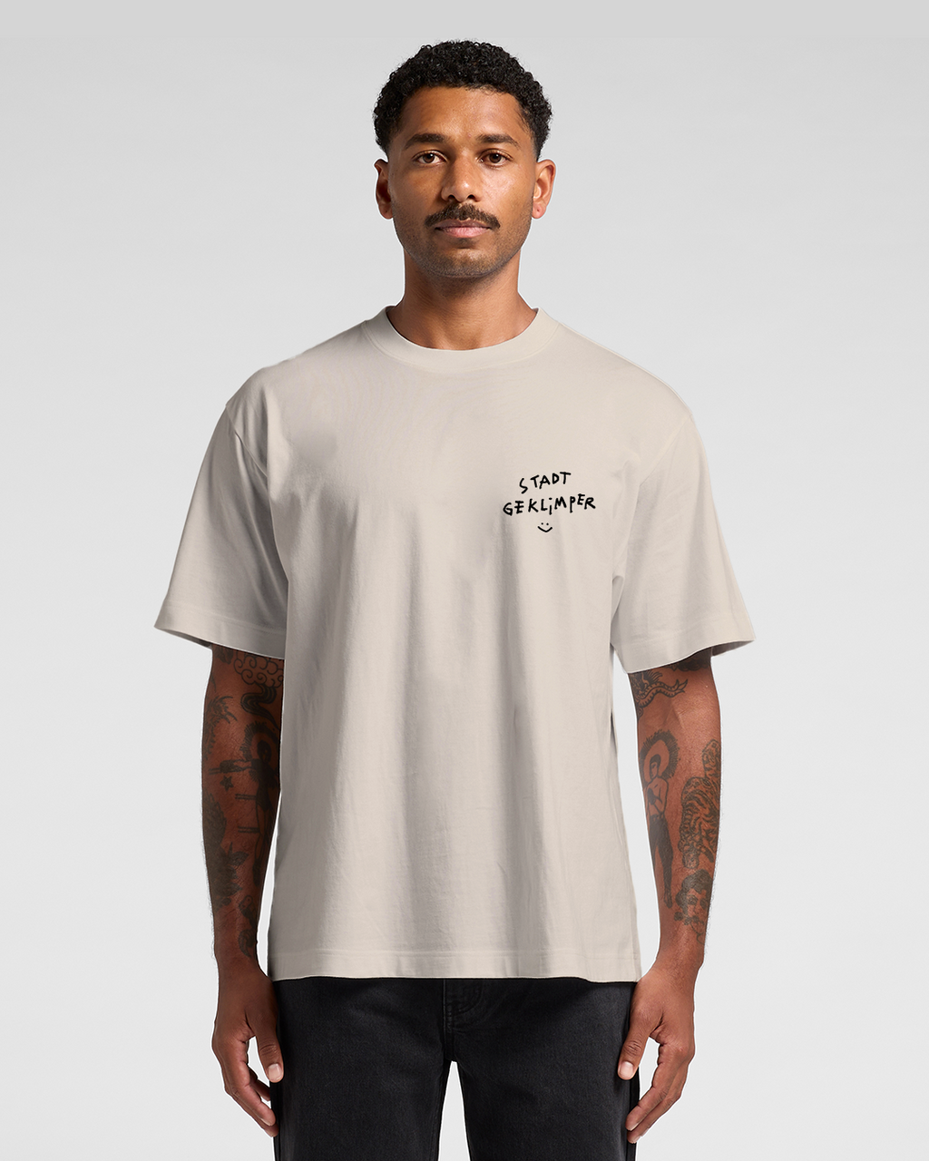Stadtgeklimper Tee creme - blau