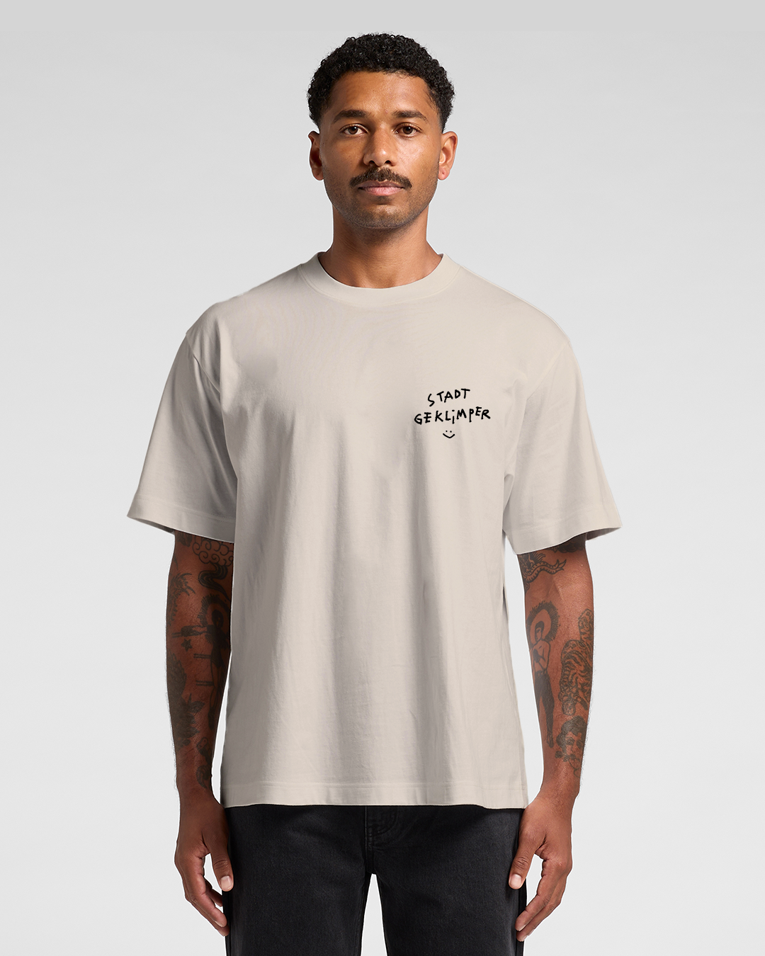 Stadtgeklimper Tee creme - blau
